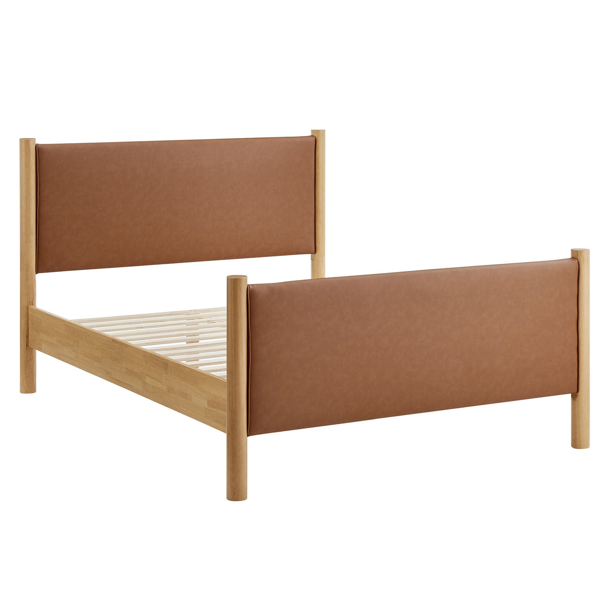 Maven Vegan Leather Upholstered Platform Bed by Modway