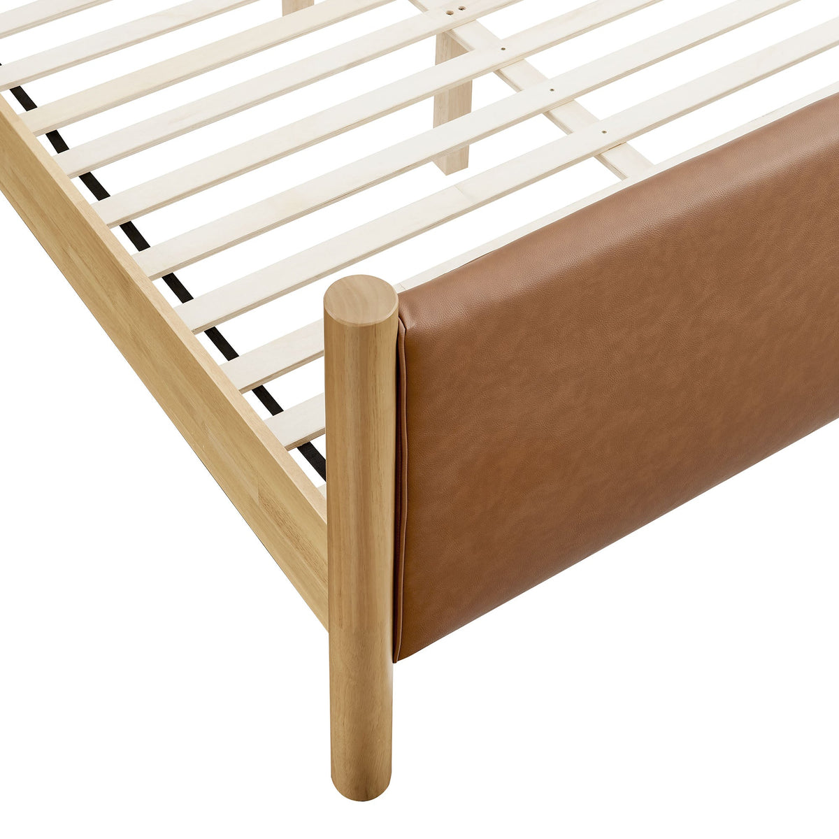 Maven Vegan Leather Upholstered Platform Bed by Modway