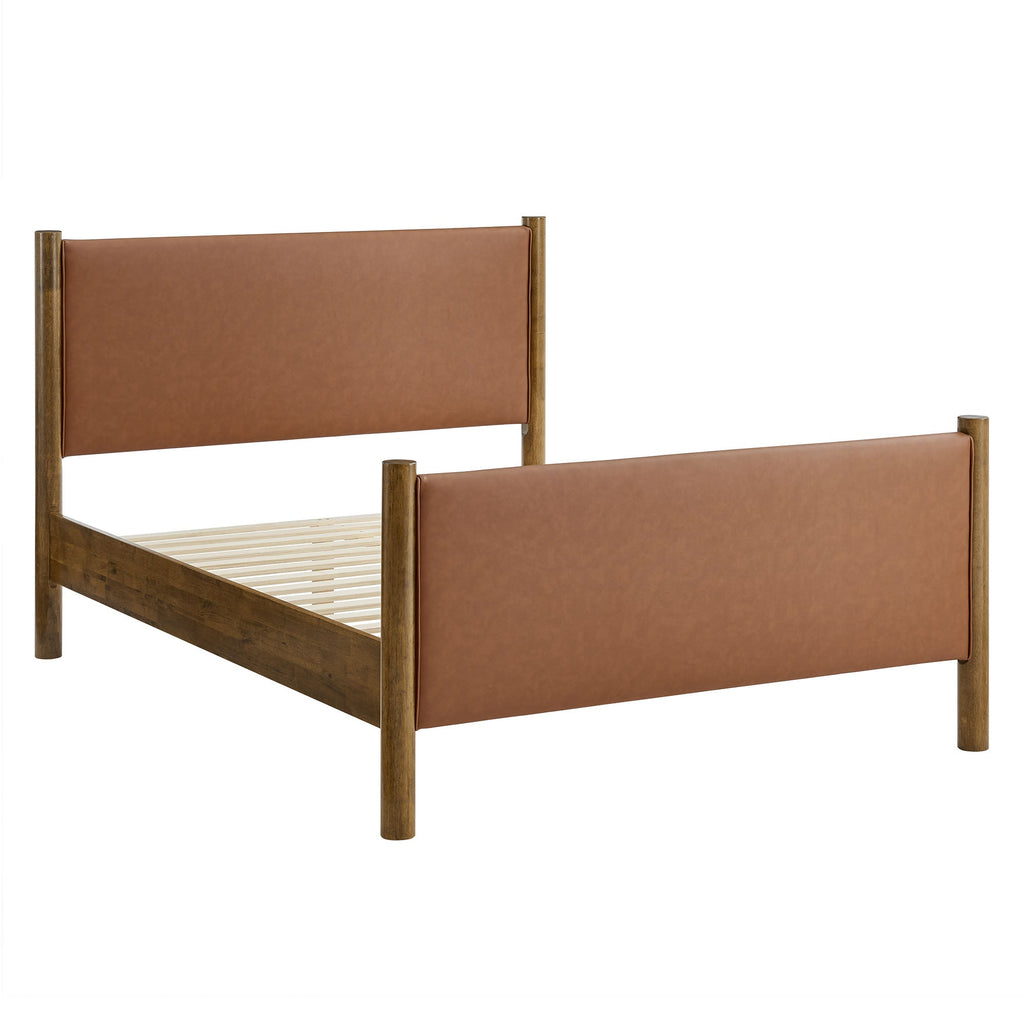 Maven Vegan Leather Upholstered Platform Bed by Modway