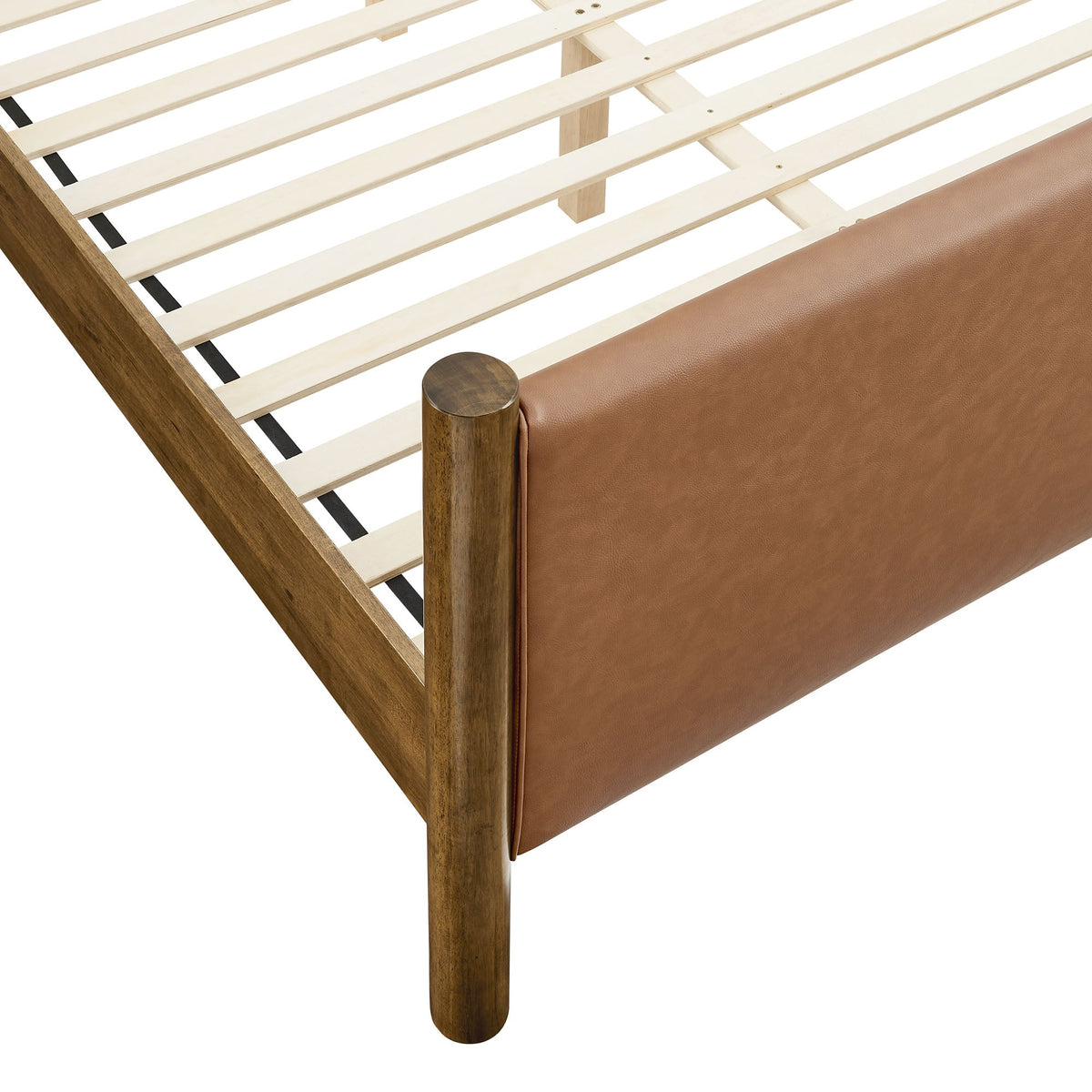 Maven Vegan Leather Upholstered Platform Bed by Modway