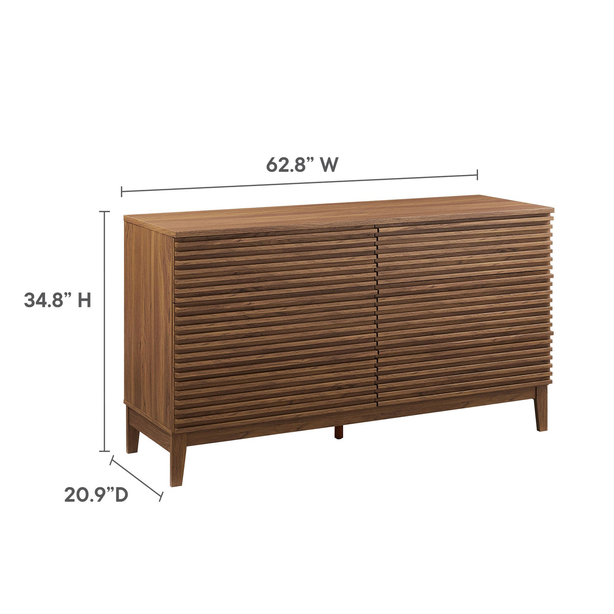 Render 6-Drawer Dresser by Modway