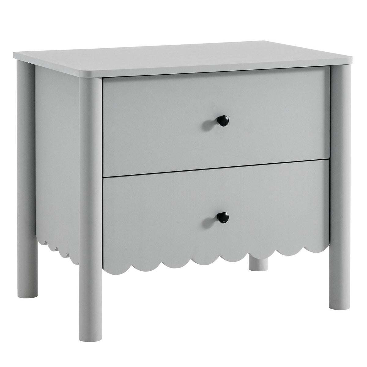 Emmeline Scalloped 2-Drawer Nightstand by Modway