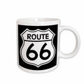3dRose EvaDane - Signs - Route 66, Black and White - Mugs (mug_110012)