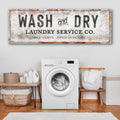 Wash And Dry Laundry Service Co Sign