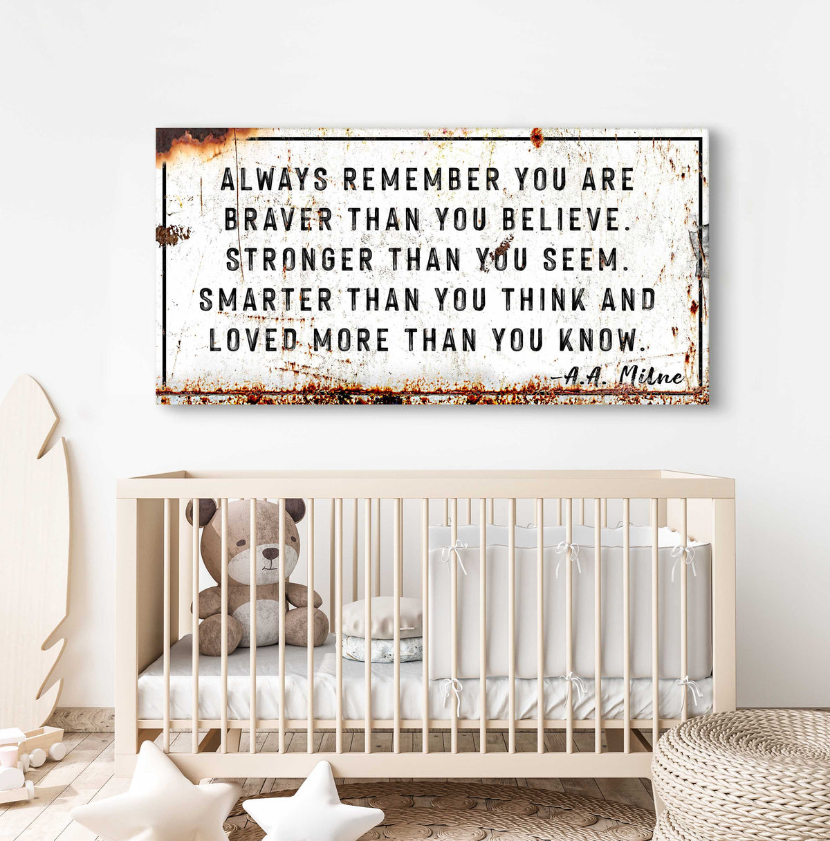 You Are Loved More Than You Know Rustic Sign