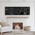 1 Corinthians 13: 'Love Is Patient' - Rustic Christian Wall Art, Religious Decor for Living Room