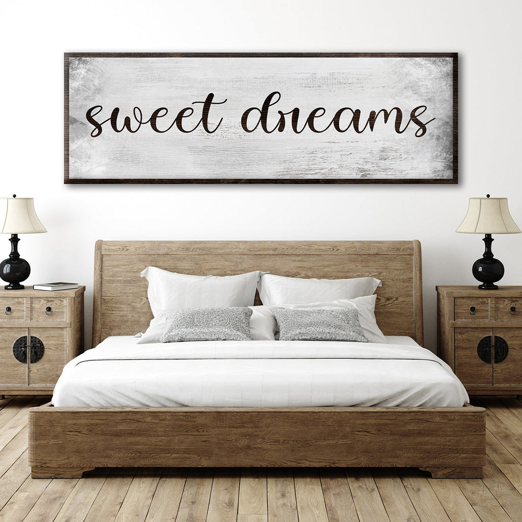 Sweet Dreams Bedroom Grunge Sign