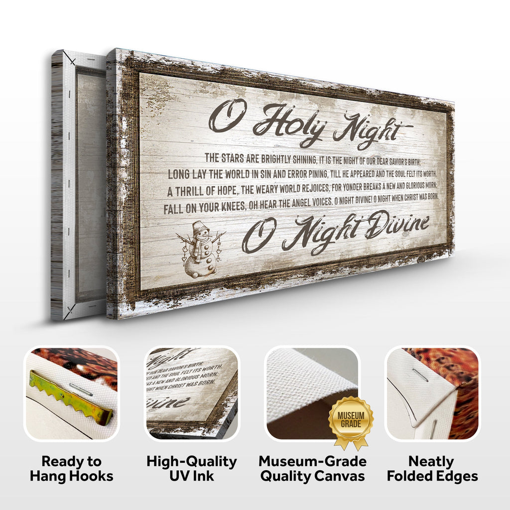 O Holy Night Christmas Sign
