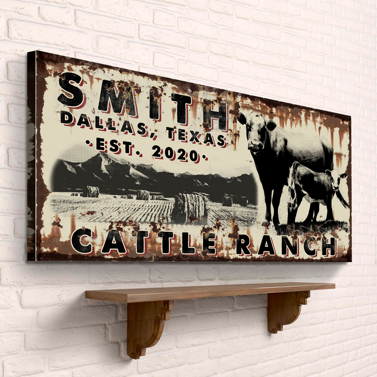 Cattle Ranch Vintage Sign