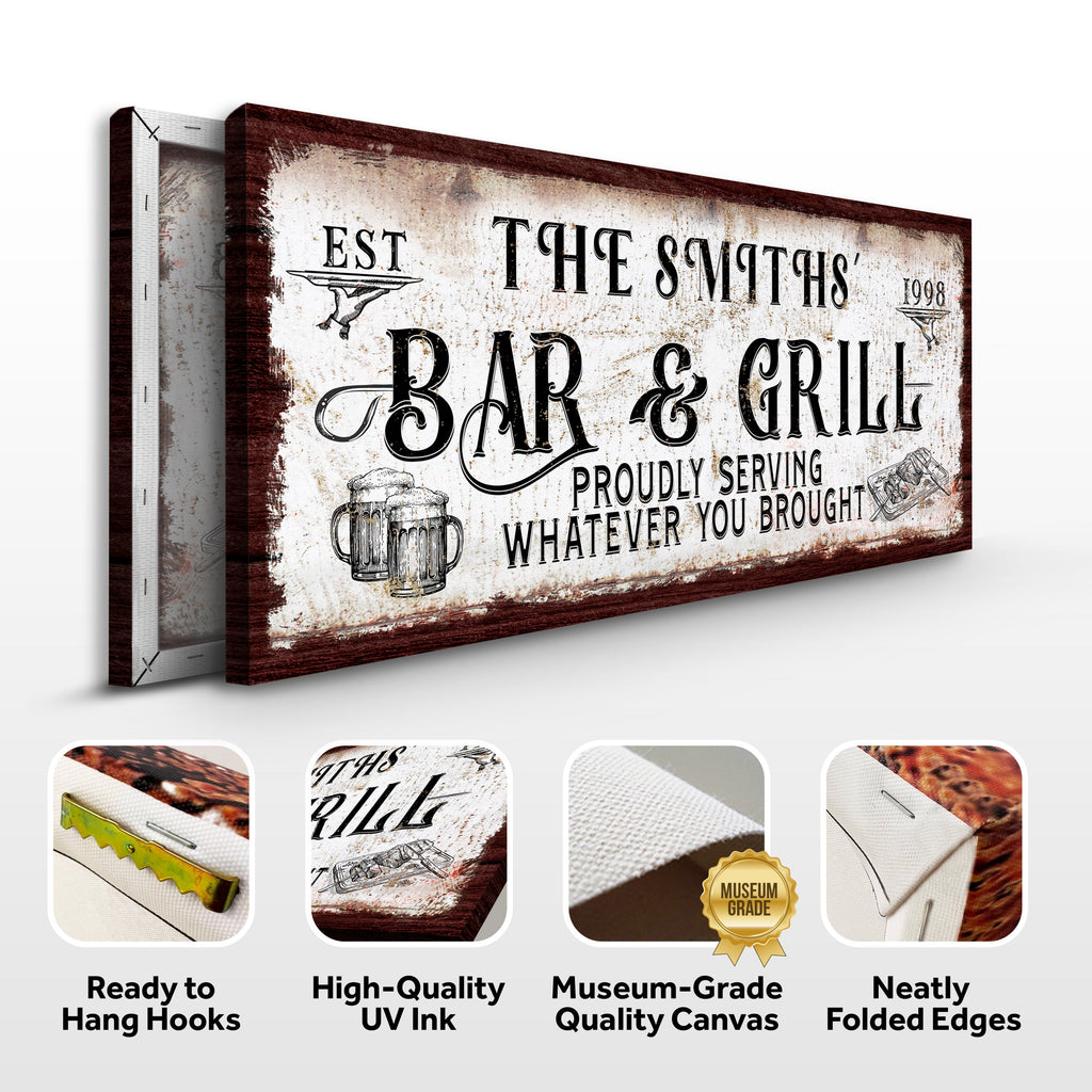 Personalized Bar and Grill Sign