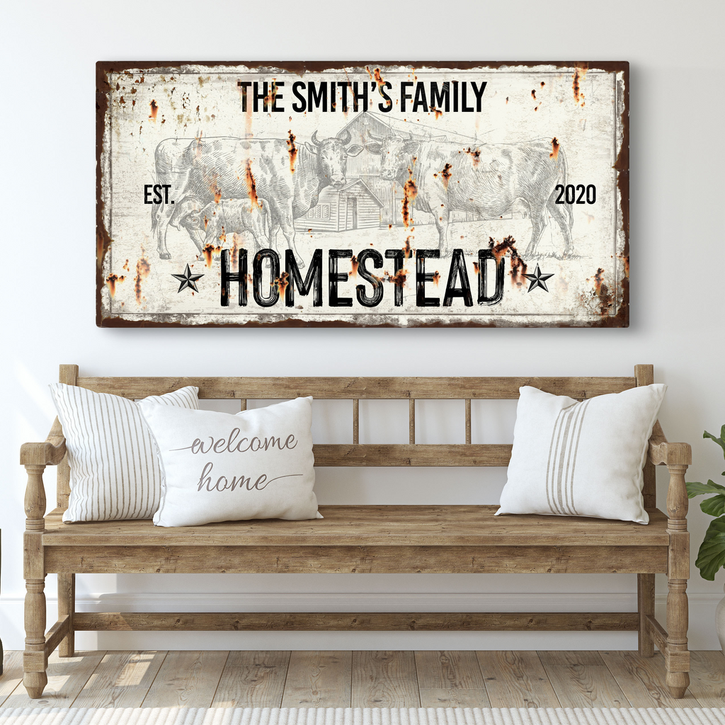 Rustic Homestead Sign