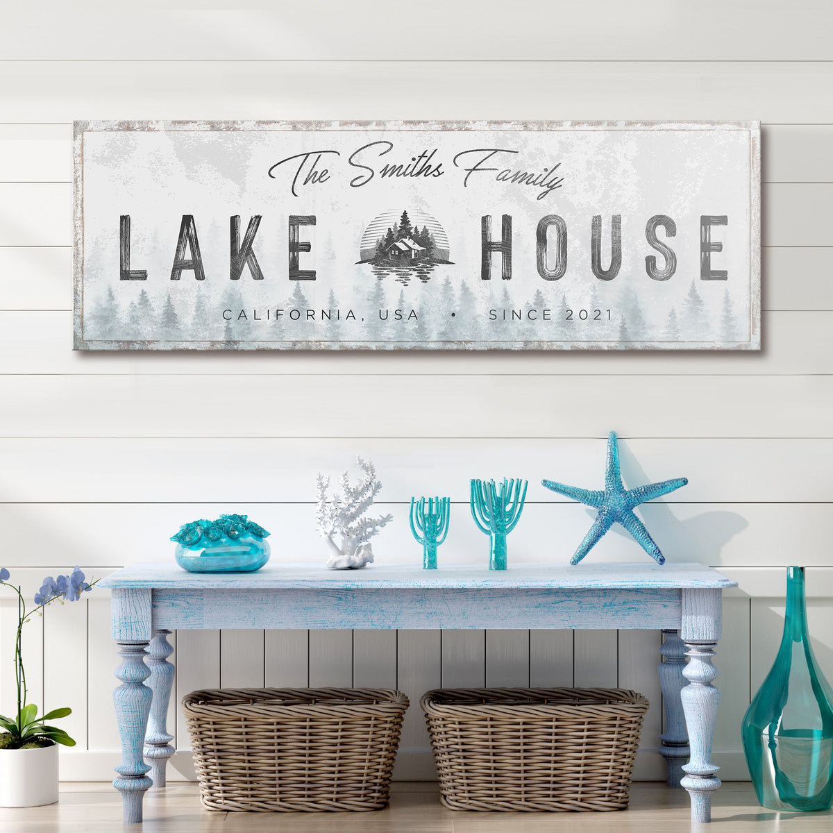 Family Lake House Sign II