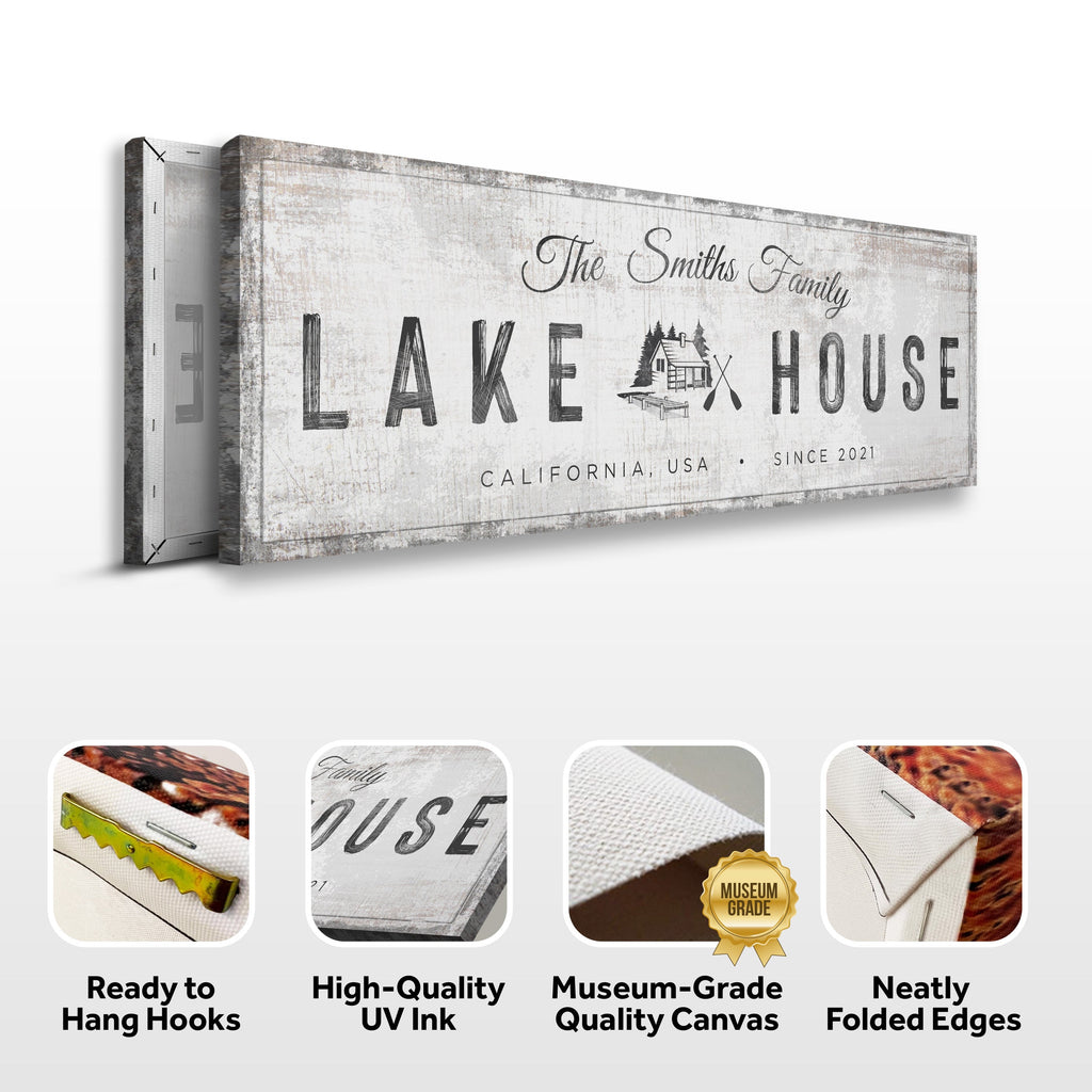 Lake House Cabin Sign