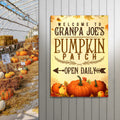 Pumpkin Patch Open Daily Sign