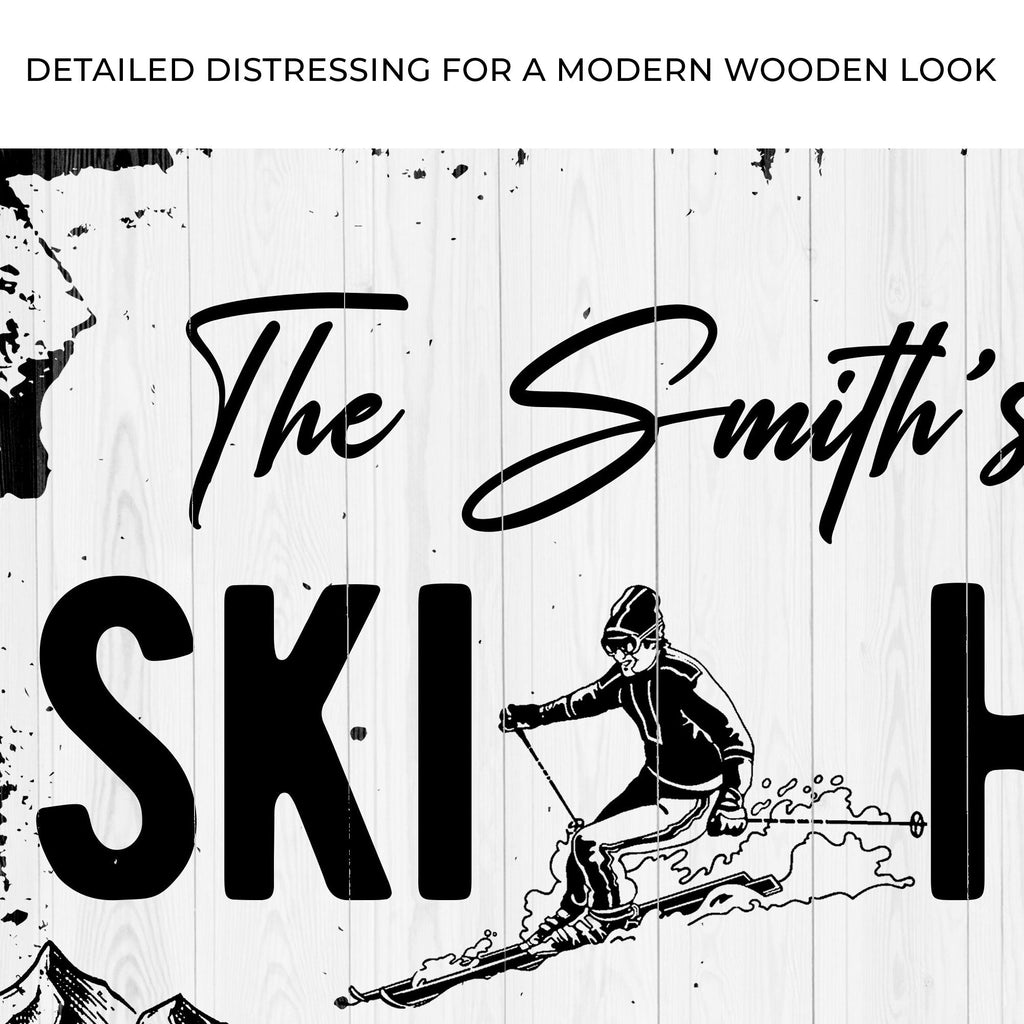 Ski House Sign