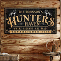 Personalized Hunters Haven Family Sign II