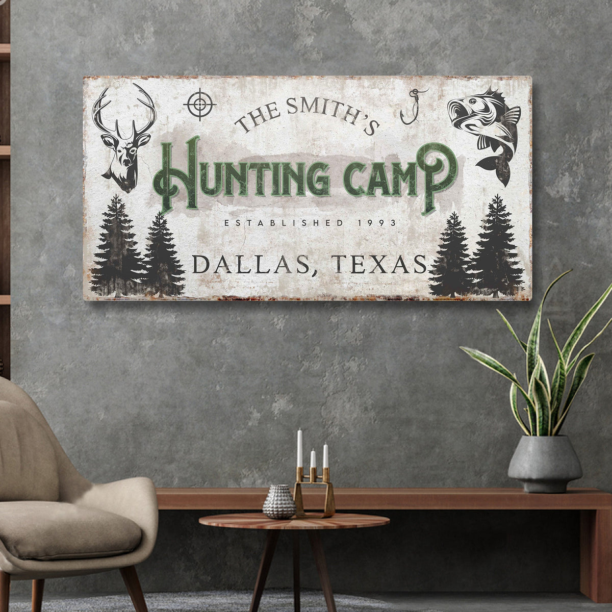Fishing And Hunting Sign