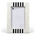 Picture Frame Contour Alto Pattern Collection Resin Inlay White & Black – 4x6, 5x7 & 8x10"