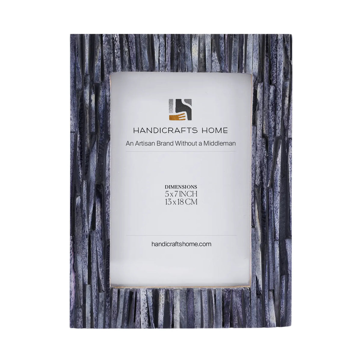 Koyala Kachcha Picture Frame | Charcoal Bone Inlay | 4x6 5x7 8x10