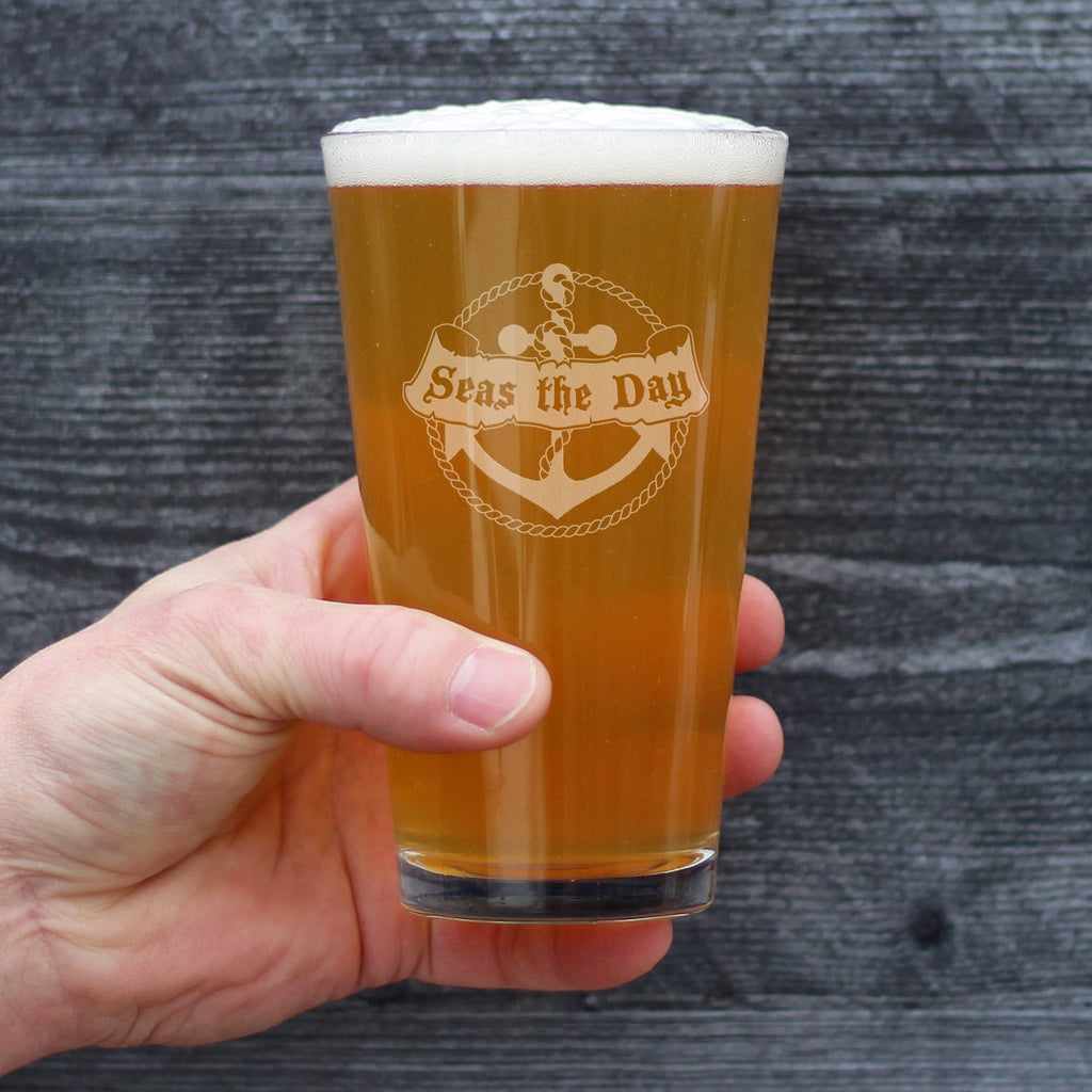 Seas the Day - 16 Ounce Pint Glass