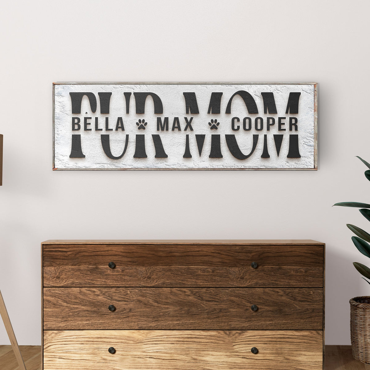 Personalized Fur Mom Sign