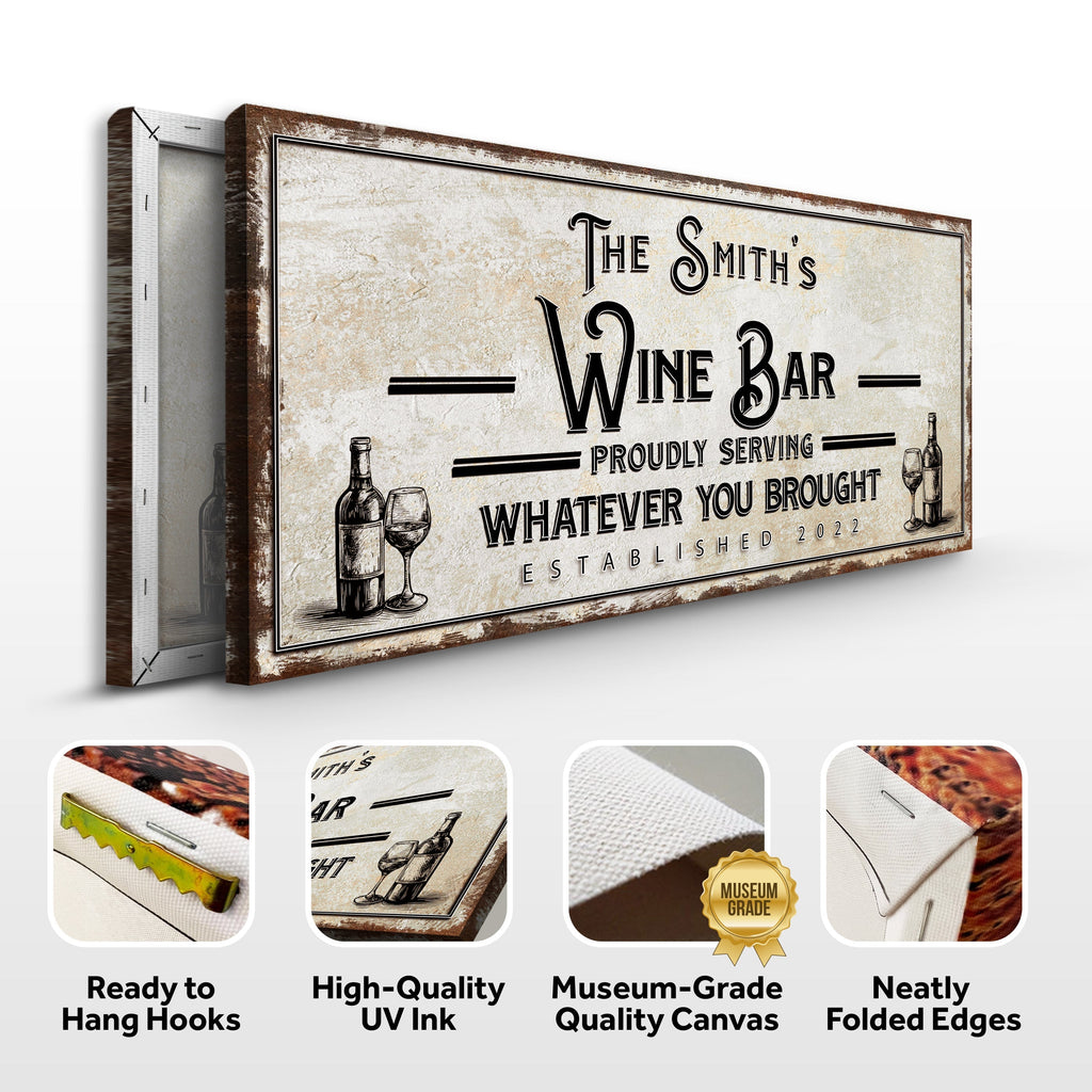 Personalized Wine Bar Sign II
