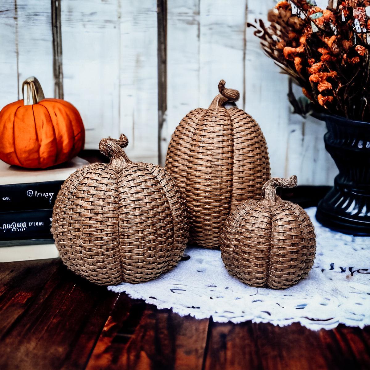 Basket Weave Pumpkins
