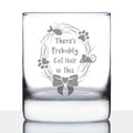 Probably Cat Hair In This - Whiskey Rocks Glass - Funny Cat Gifts for Women & Men - 10.25 oz Glasses