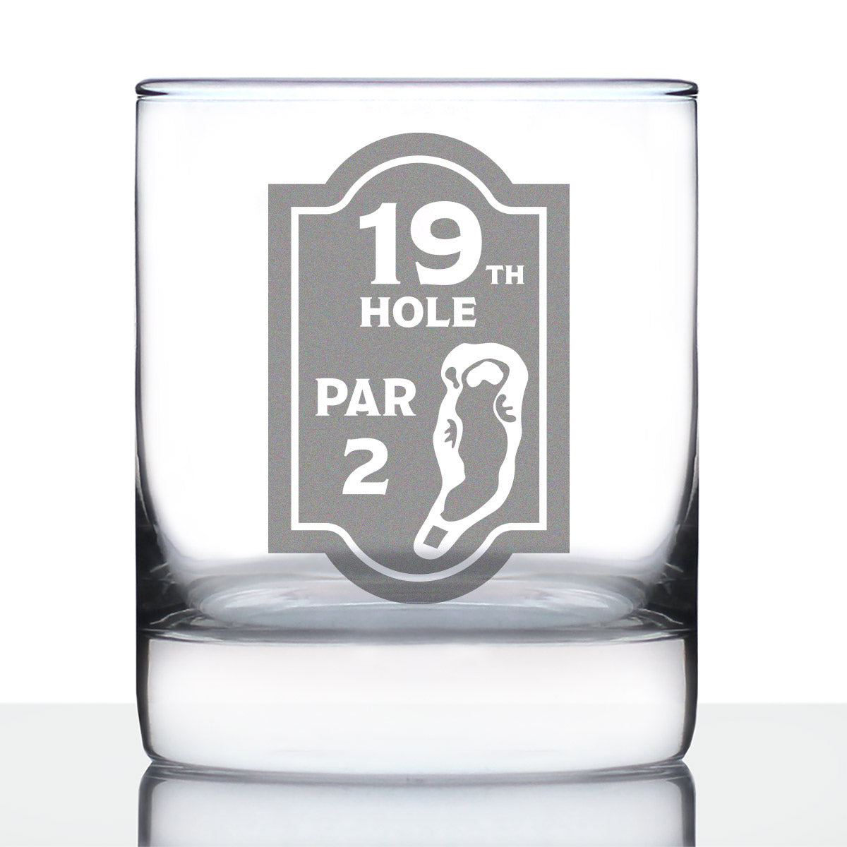 19th Hole Sign - 10 Ounce Rocks Glass