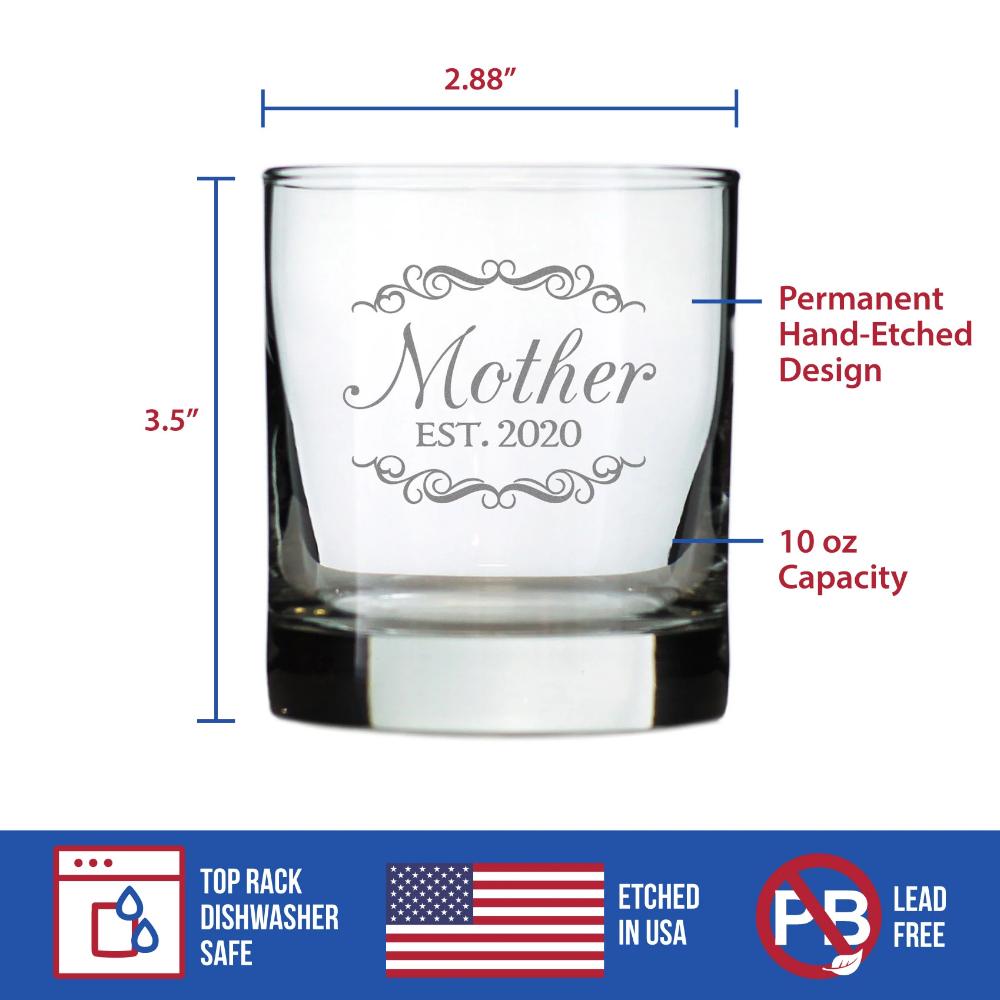 Mother Est. 2020 - 10 Ounce Rocks Glass