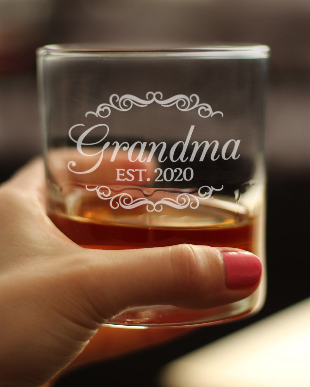 Grandma Est. 2020 - 10 Ounce Rocks Glass
