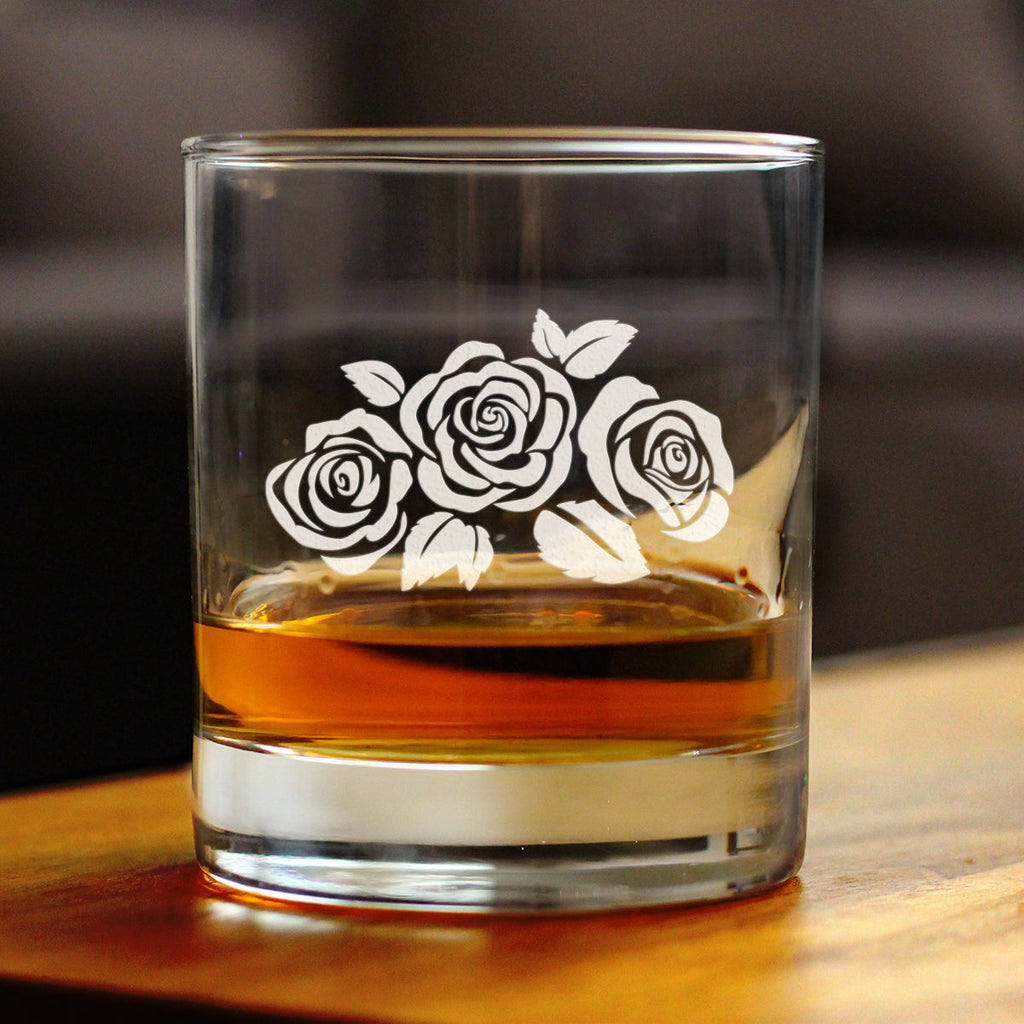 Roses - 10 Ounce Rocks Glass
