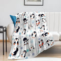 Penguin Flannel Fleece Blanket – Ultra Soft Microfiber Throw Blanket