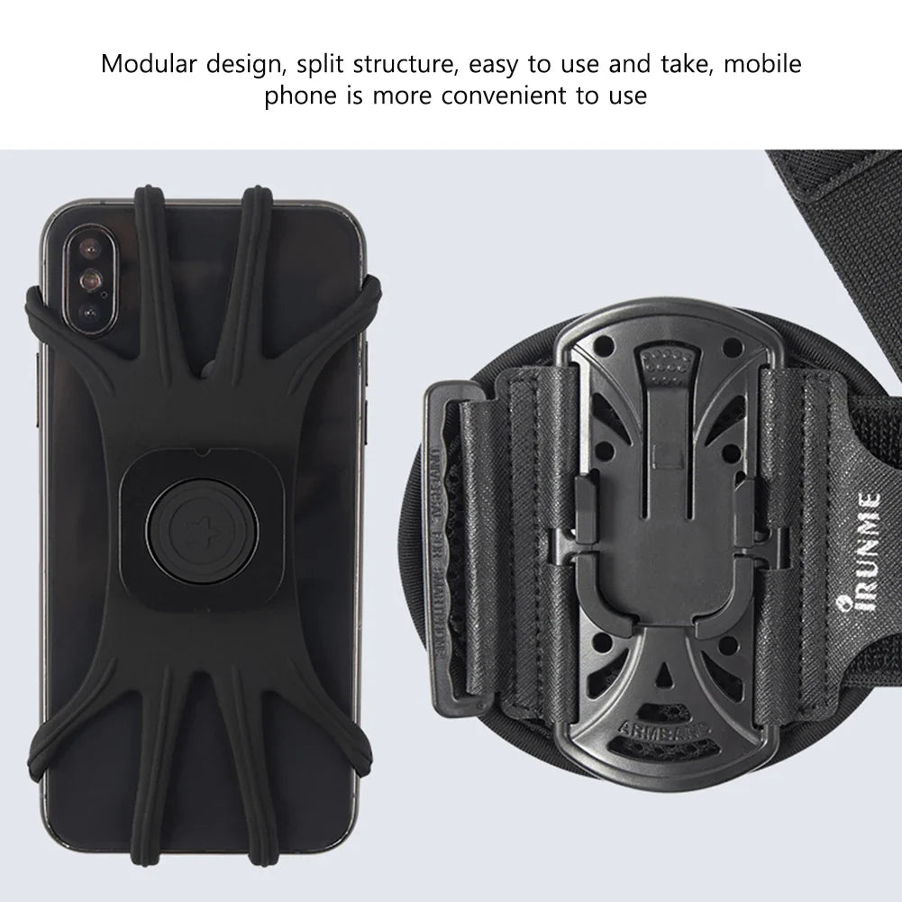 Running Sport Armbands 360 Rotatable Universal Arm Band Case for iPhone 16 15 14 13 12Pro Max Plus Workout Exercise Phone Holder