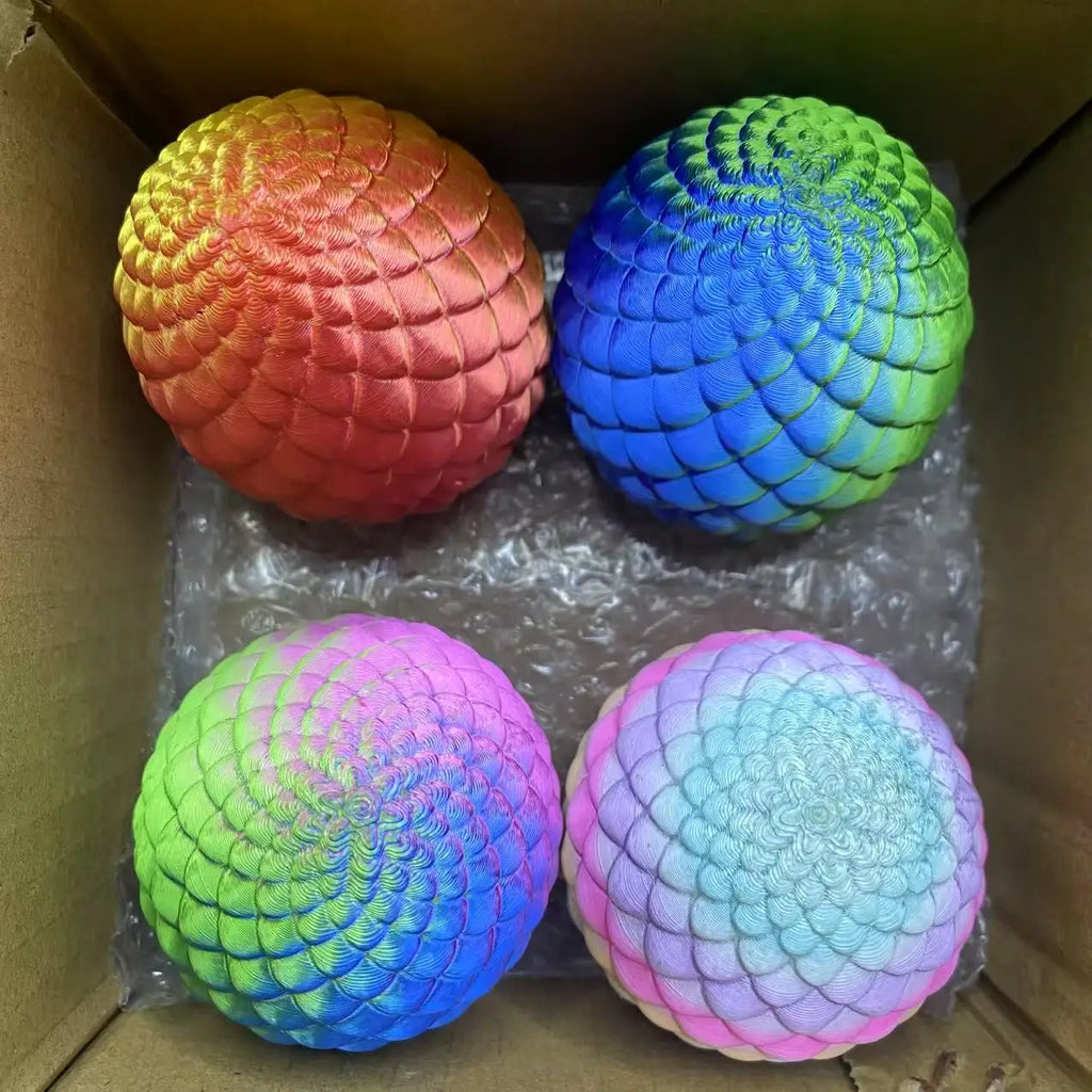 3D Printed Snake Surprise Egg Set – Flexible Jointed Figurines (4 Eggs + 4 Snakes)
