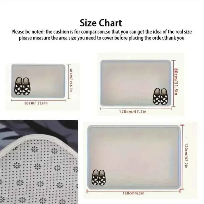 3D Optical Illusion Cat Round Hole Door Mat Daily Home Room