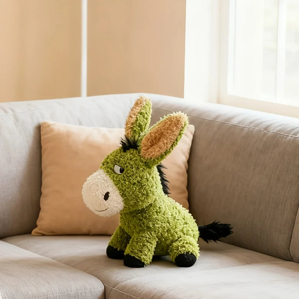Donkey Dog Plush Toy – Durable Squeaky Chew Toy for Dogs