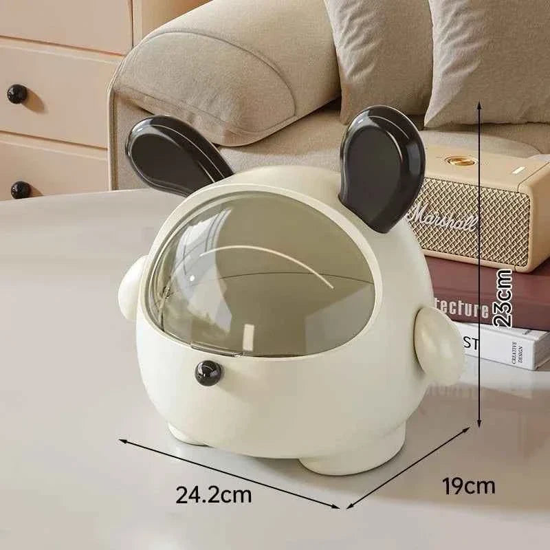 Kawaii Korean Storage Rack Desktop Rabbit Storage Box Desk