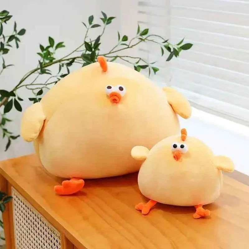 Funny Fat Chicken Plush Toys Pillow Soft Simulation Cute