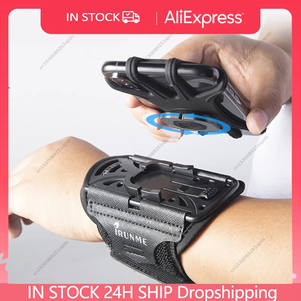 Running Sport Armbands 360 Rotatable Universal Arm Band Case for iPhone 16 15 14 13 12Pro Max Plus Workout Exercise Phone Holder