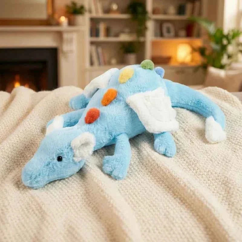 Sky Dragon Plush Toy – Cute Soft Dragon Stuffed Animal Pillow