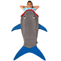 Shark Mermaid Tail Blanket – Wearable Flannel Sleeping Sack