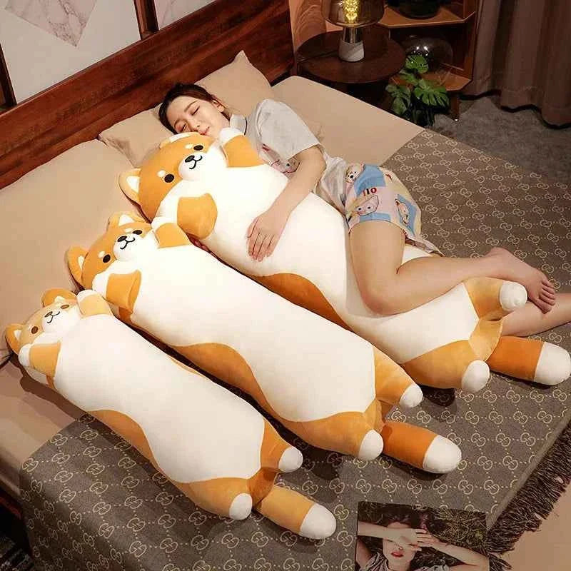 Giant Long Cat Plush Toy (35.4-51.2 in) - Cylindrical Animal Bolster Pillow Gift