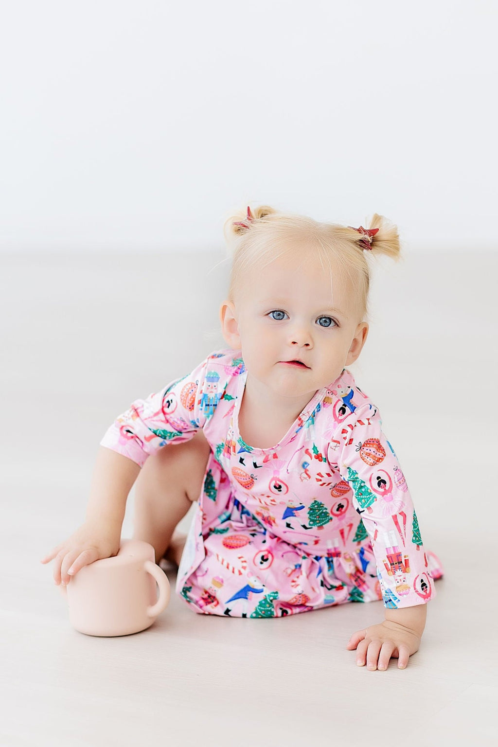 Sugarplum Fairy 3/4 Sleeve Twirl Bodysuit