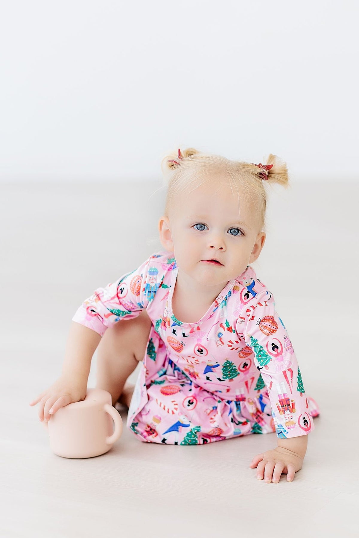 Sugarplum Fairy 3/4 Sleeve Twirl Bodysuit