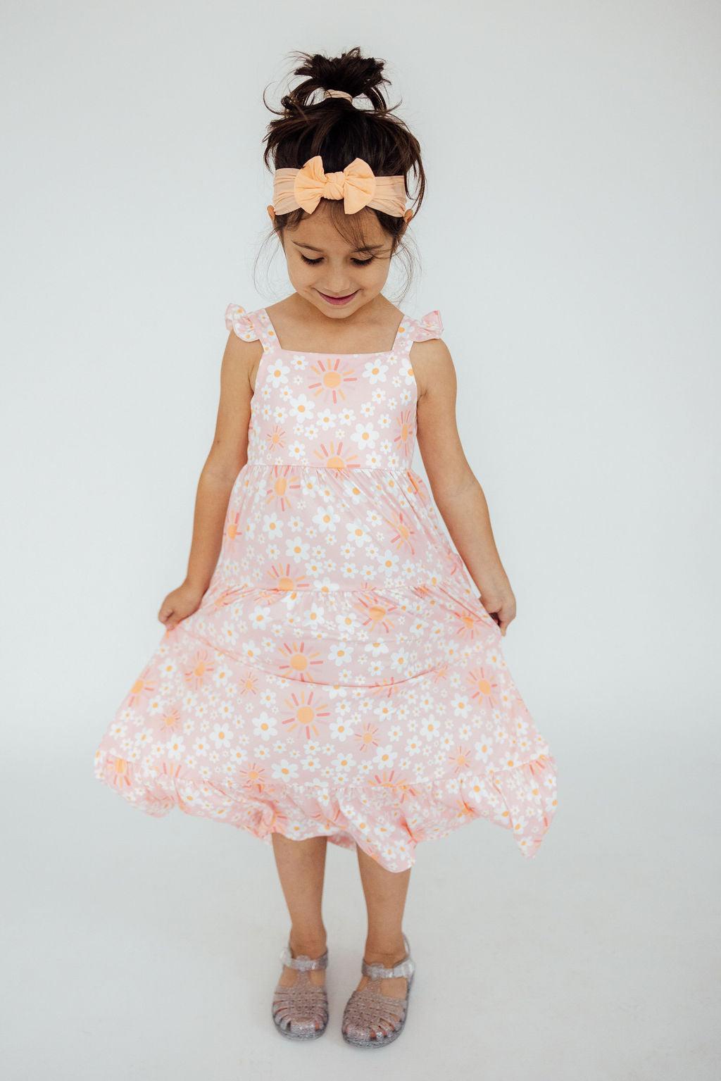 Sweet & Sunny Ruffle Maxi Dress