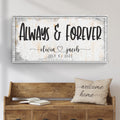 Always And Forever Couple Sign