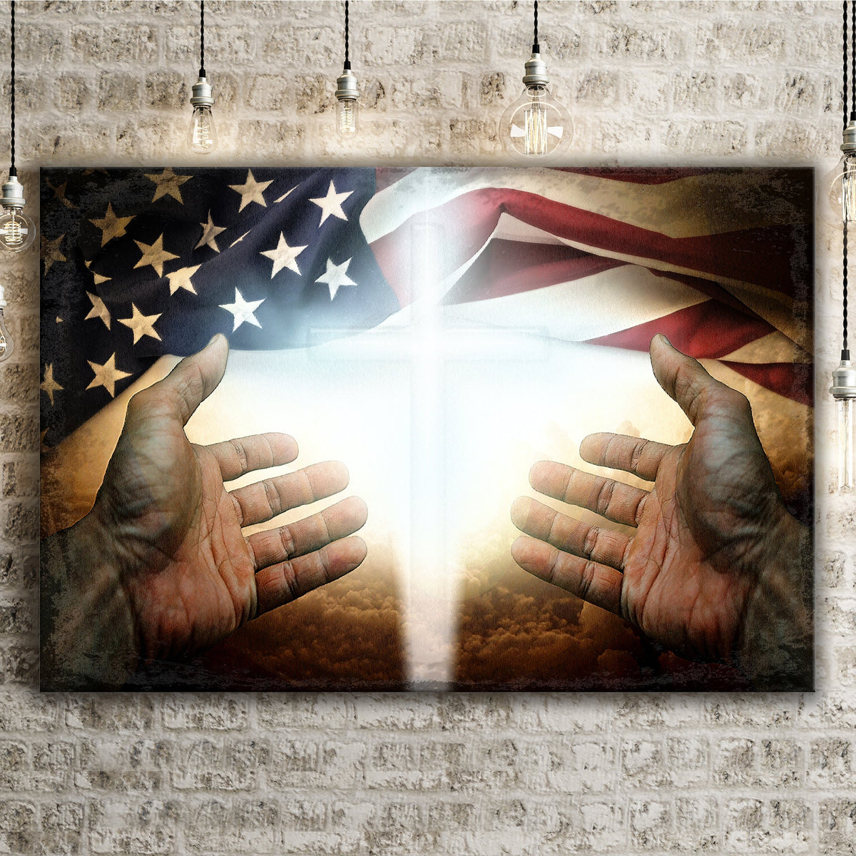 American Faith Canvas Wall Art