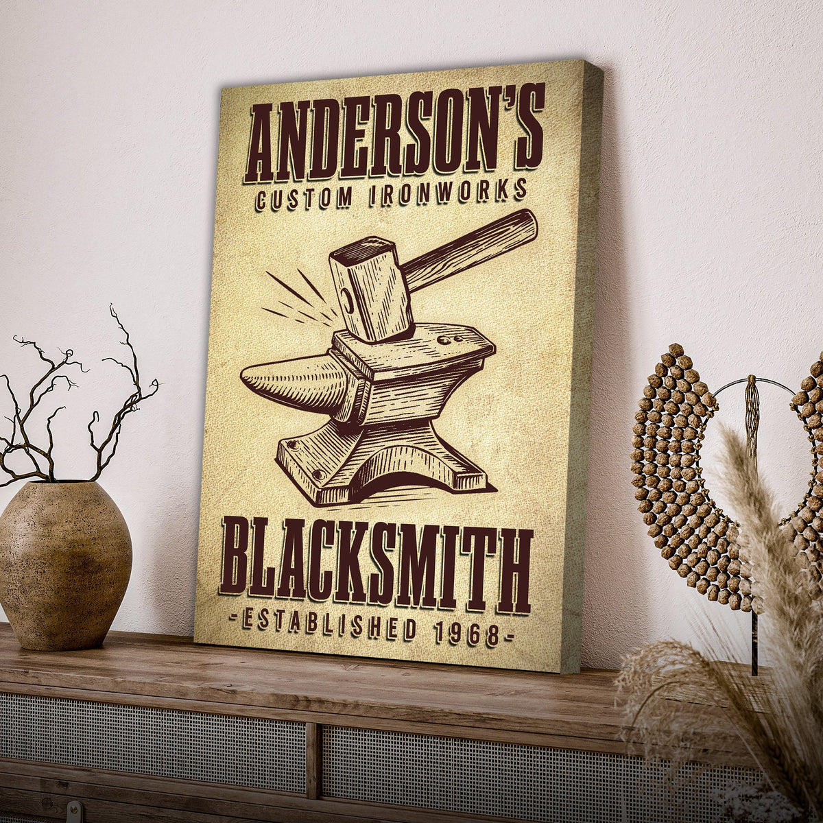 Custom Ironworks Blacksmith Sign