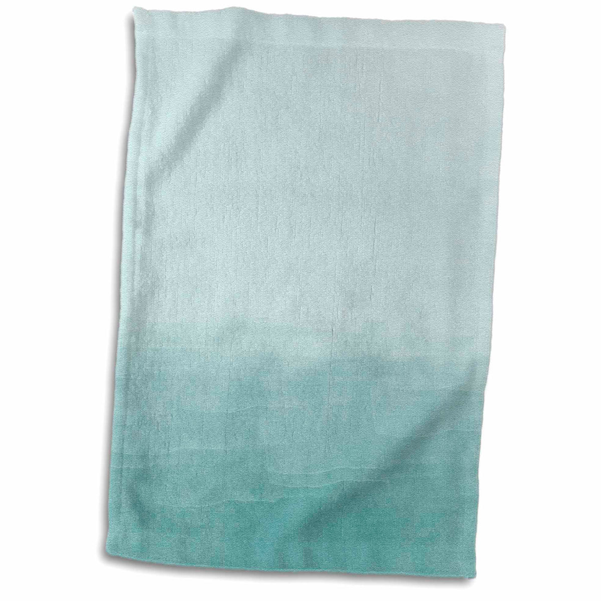 3dRose PS Chic - Creamy Aqua Blue Watercolor Ombre - Towels (twl-217560)
